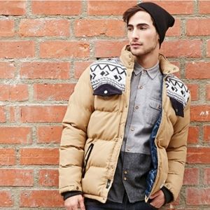 BELLFIELD Southwestern-Paneled Puffer Jacket